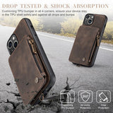 CaseMe iPhone 15 Deksel C20 Series Kaffe