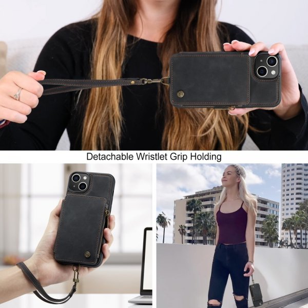 CaseMe iPhone 15 Deksel C20 Series Svart