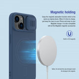 Nillkin iPhone 15 Deksel CamShield Silky MagSafe Blå