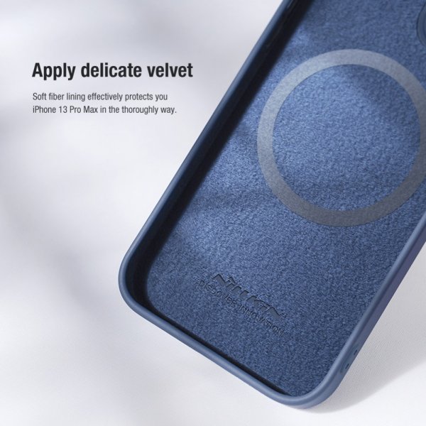 Nillkin iPhone 15 Deksel CamShield Silky MagSafe Blå