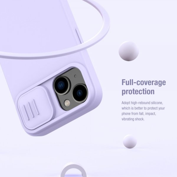 Nillkin iPhone 15 Deksel CamShield Silky MagSafe Blå