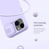 Nillkin iPhone 15 Deksel CamShield Silky MagSafe Blå