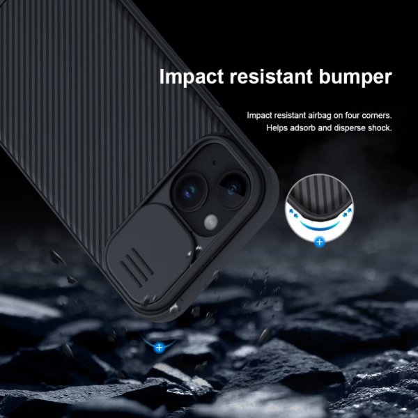 Nillkin iPhone 15 Deksel CamShield Pro Svart