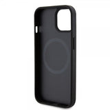 Ferrari iPhone 15 Deksel Carbon PU Leather MagSafe Svart