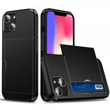 iPhone 15 Deksel Card Slide Svart
