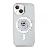 Karl Lagerfeld iPhone 15 Deksel Choupette MagSafe Transparent