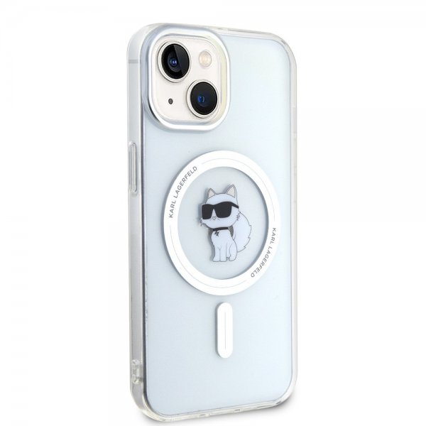 Karl Lagerfeld iPhone 15 Deksel Choupette MagSafe Transparent