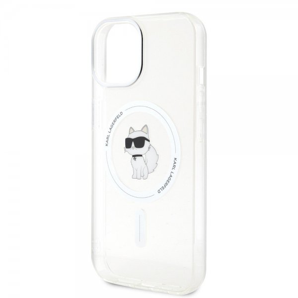 Karl Lagerfeld iPhone 15 Deksel Choupette MagSafe Transparent