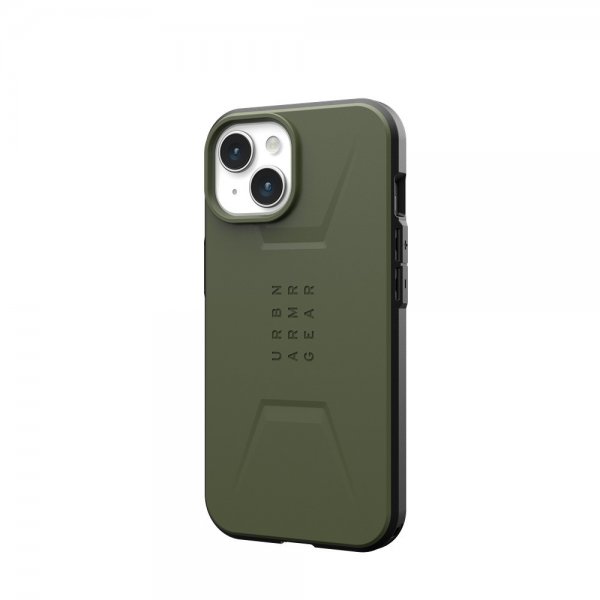 Urban Armor Gear (UAG) iPhone 15 Deksel Civilian MagSafe Olive Drab