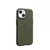 Urban Armor Gear (UAG) iPhone 15 Deksel Civilian MagSafe Olive Drab