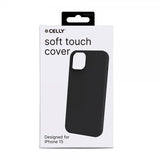 Celly iPhone 15 Deksel CROMO Svart