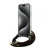 Guess iPhone 15 Deksel Crossbody Cord Brun
