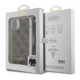 Guess iPhone 15 Deksel Crossbody Cord Brun