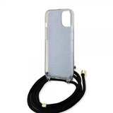 Guess iPhone 15 Deksel Crossbody Cord Svart