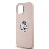 Hello Kitty iPhone 15 Deksel Debossed Logo MagSafe Rosa