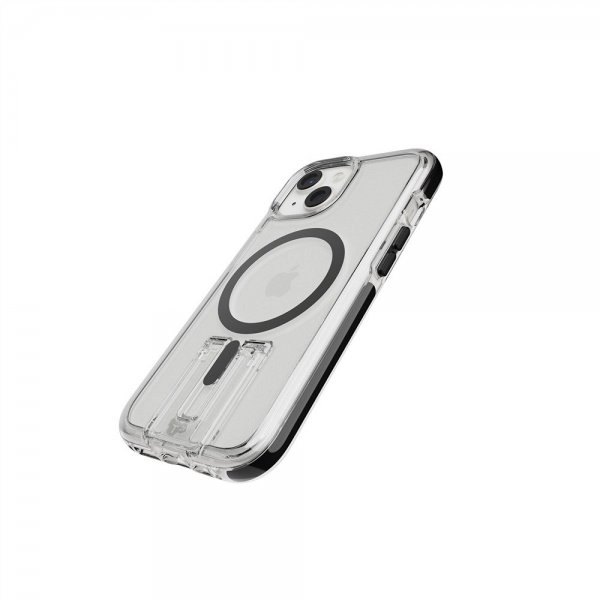 Tech21 iPhone 13/14/15/16e/17e Deksel Evo Crystal Kick MagSafe Clear/Black