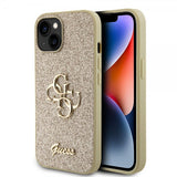 Guess iPhone 15 Deksel Fixed Glitter Gull