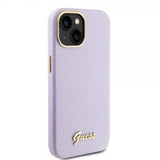 Guess iPhone 15 Deksel Full Glitter Wrapped Lilac