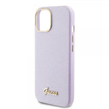Guess iPhone 15 Deksel Full Glitter Wrapped Lilac