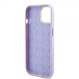 Guess iPhone 15 Deksel Full Glitter Wrapped Lilac