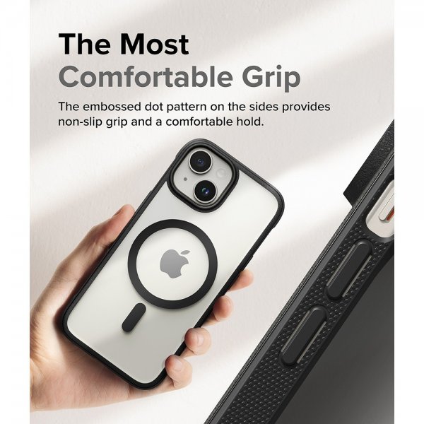 Ringke iPhone 15 Deksel Fusion Bold Magnetic Matte Black