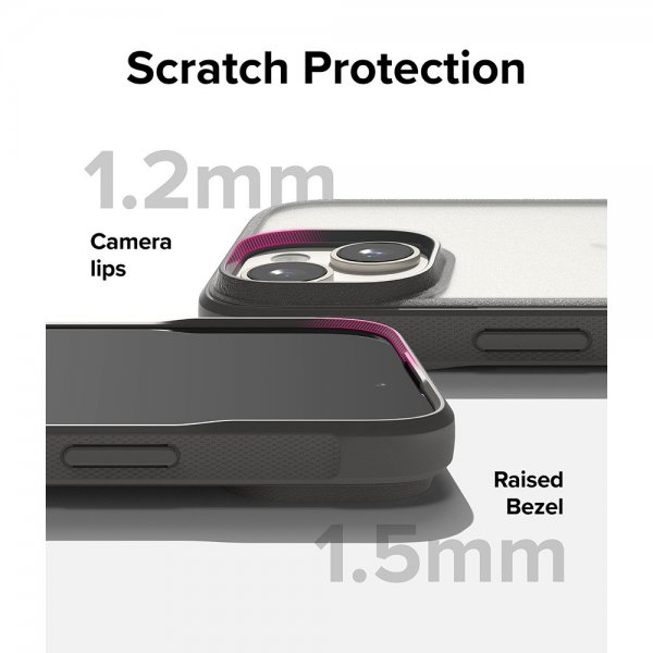Ringke iPhone 15 Deksel Fusion Bold Matte Gray