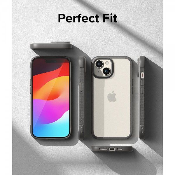 Ringke iPhone 15 Deksel Fusion Bold Matte Gray