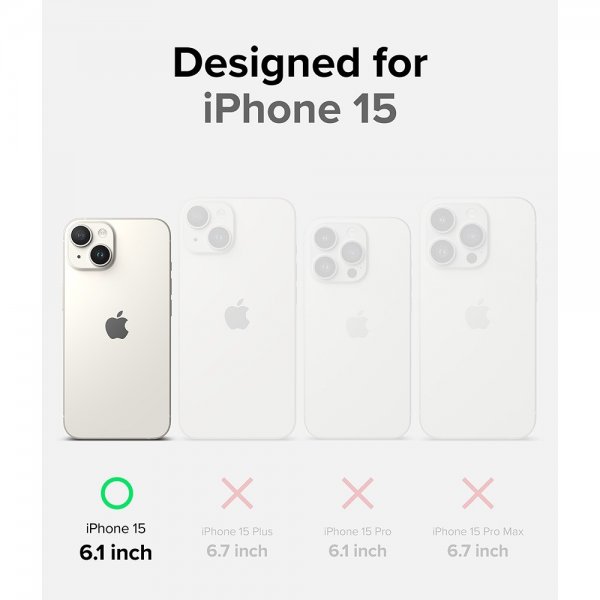 Ringke iPhone 15 Deksel Fusion Bold Svart