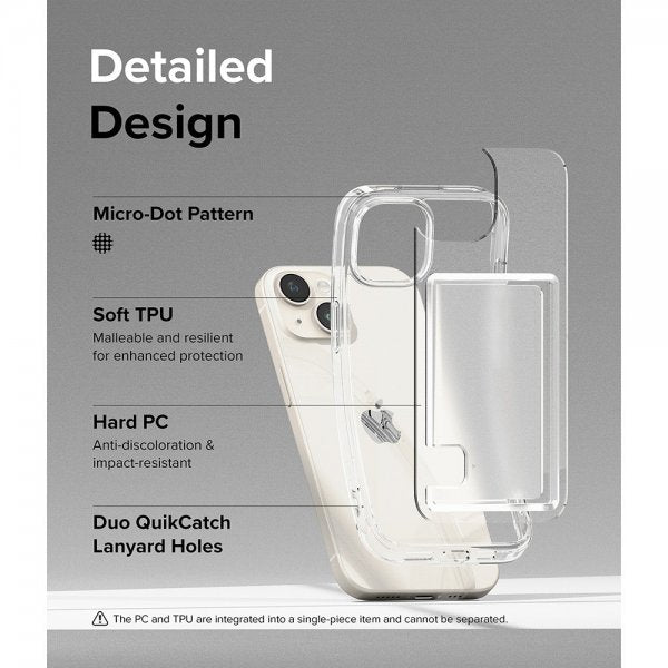 Ringke iPhone 15 Deksel Fusion Card Clear