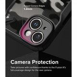 Ringke iPhone 15 Deksel Fusion X Design Camo Black
