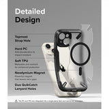 Ringke iPhone 15 Deksel Fusion X Magnetic Matte Black