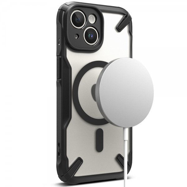 Ringke iPhone 15 Deksel Fusion X Magnetic Matte Black