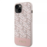 Guess iPhone 15 Deksel G Cube MagSafe Rosa