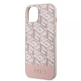 Guess iPhone 15 Deksel G Cube MagSafe Rosa