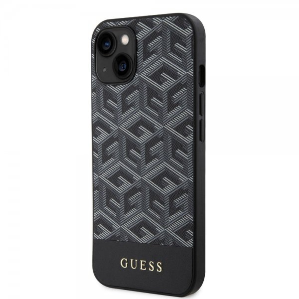 Guess iPhone 15 Deksel G Cube MagSafe Svart