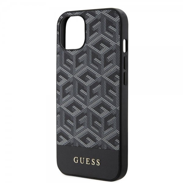 Guess iPhone 15 Deksel G Cube MagSafe Svart