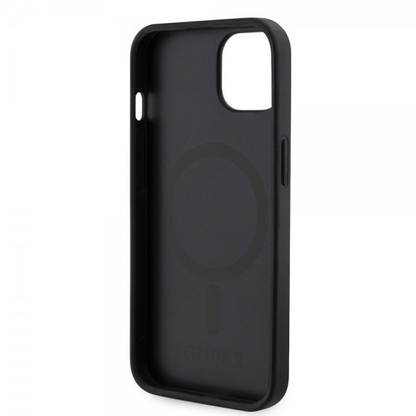 Guess iPhone 15 Deksel G Cube MagSafe Svart
