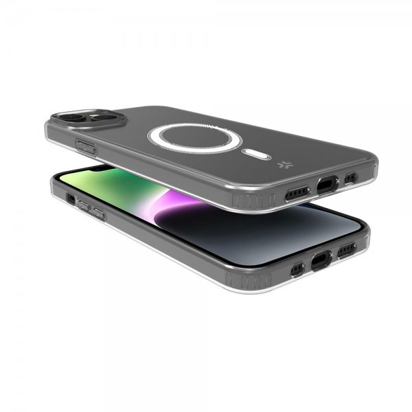 Celly iPhone 15 Deksel GELSKINMAG MagSafe Transparent