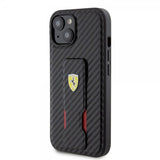 Ferrari iPhone 15 Deksel Grip Stand Function Svart