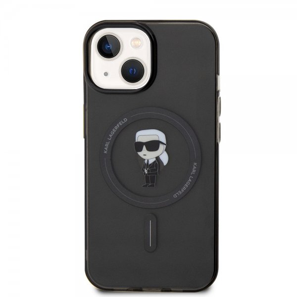 Karl Lagerfeld iPhone 15 Deksel Ikonik MagSafe Svart