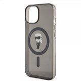 Karl Lagerfeld iPhone 15 Deksel Ikonik MagSafe Svart
