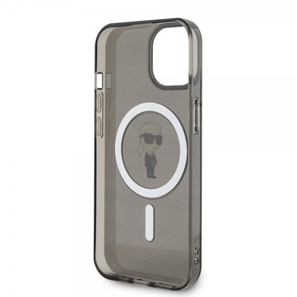 Karl Lagerfeld iPhone 15 Deksel Ikonik MagSafe Svart