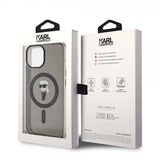 Karl Lagerfeld iPhone 15 Deksel Ikonik MagSafe Svart