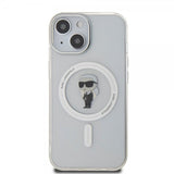 Karl Lagerfeld iPhone 15 Deksel Ikonik MagSafe Transparent