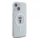 Karl Lagerfeld iPhone 15 Deksel Ikonik MagSafe Transparent