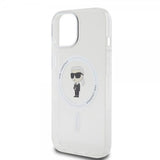 Karl Lagerfeld iPhone 15 Deksel Ikonik MagSafe Transparent