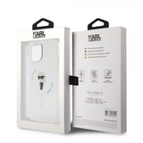 Karl Lagerfeld iPhone 15 Deksel Ikonik MagSafe Transparent