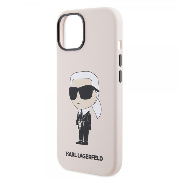 Karl Lagerfeld iPhone 15 Deksel Ikonik NFT Rosa