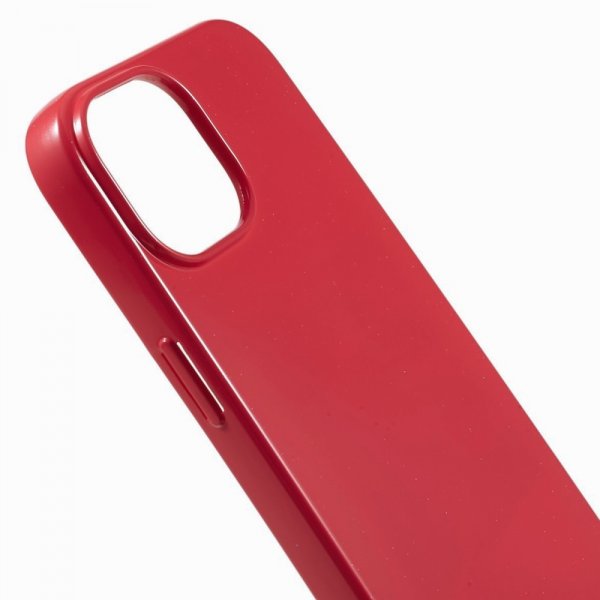 Mercury iPhone 15 Deksel Jelly Glitter Magenta