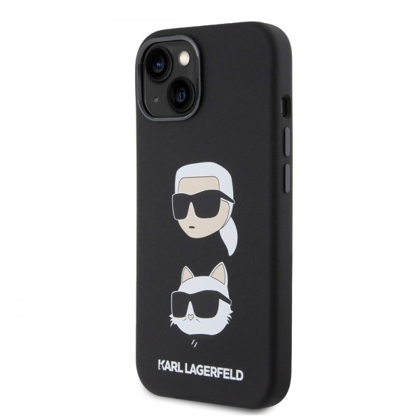 Karl Lagerfeld iPhone 15 Deksel Karl & Choupette Svart